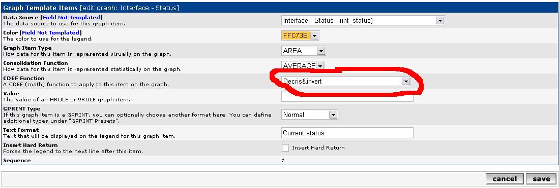 Changes in Graph Template