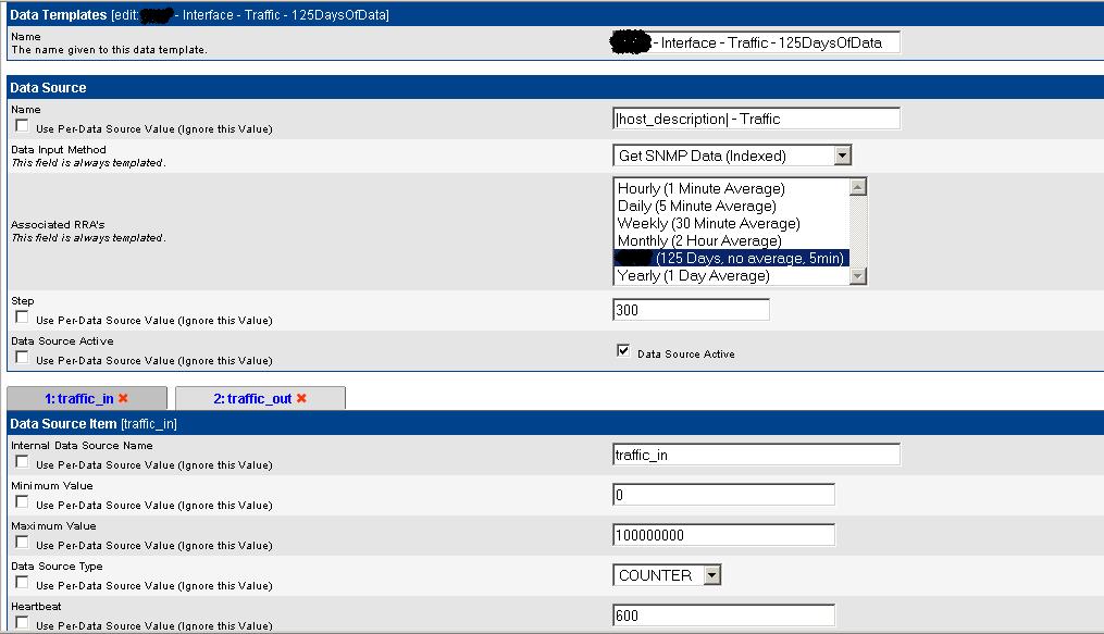 Data Template -&amp;gt; RRA Relation