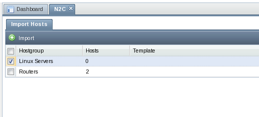 n2c without a template selection