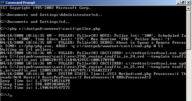 cmd php poller