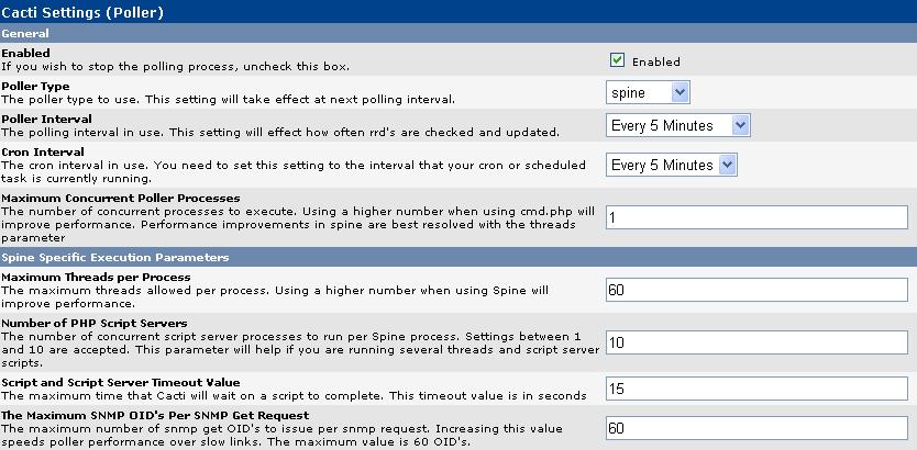 This are my poller settings.