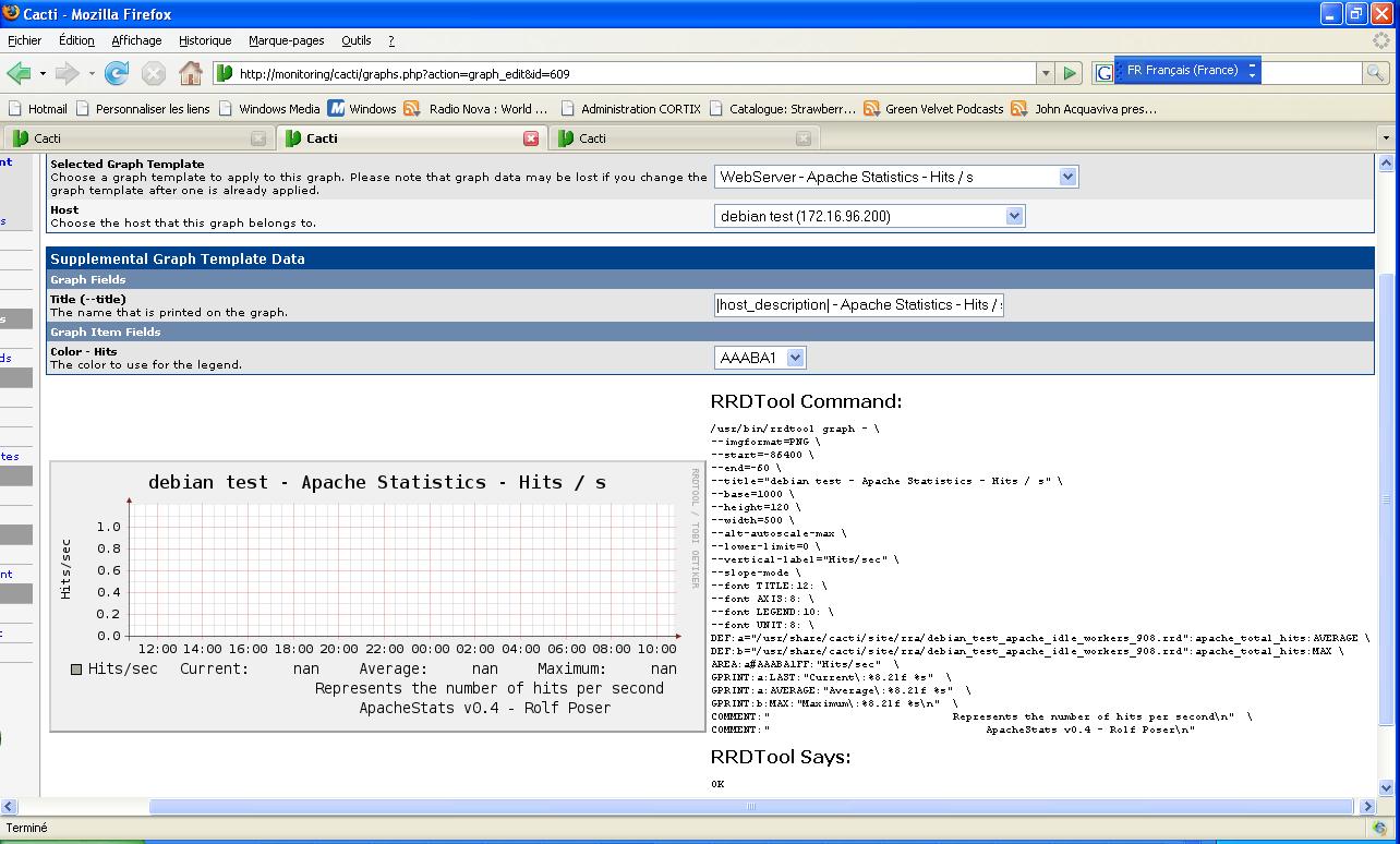 debug mode of my graph template