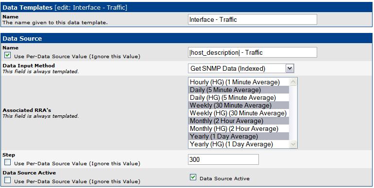 Data template