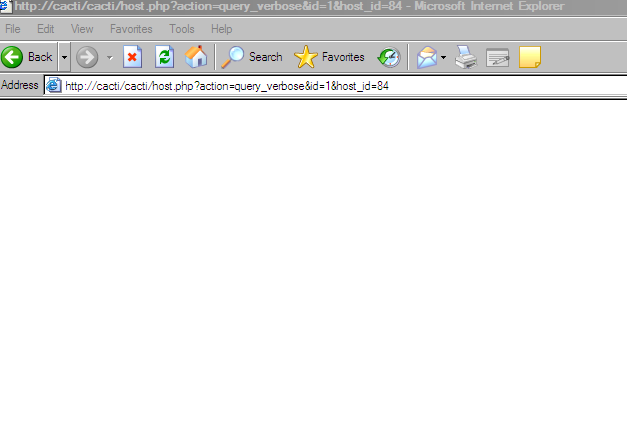 Blank page that loads after i click verbose query for the device / interface as shown in Verbose Query.jpg