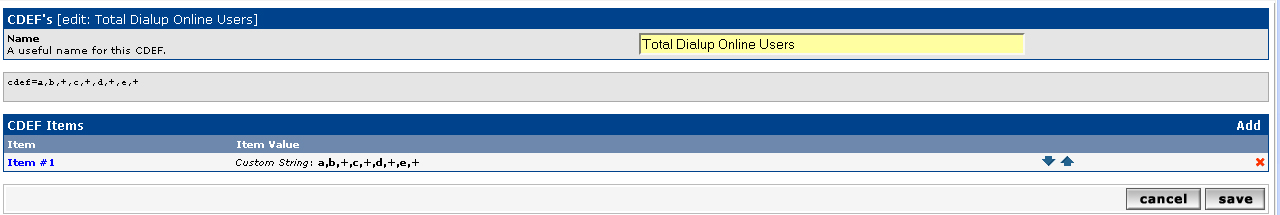 Creating CDEF in Graph Management