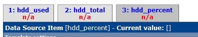 Can not get the data <br />and in the ss_host_disk.php script, can not find about precent any more