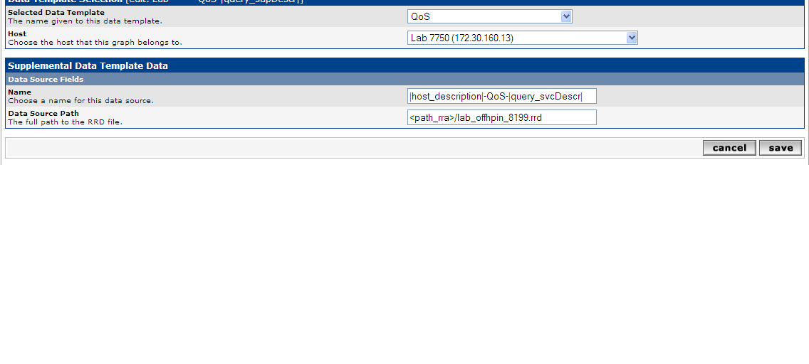 Text Fields of the Data Source.