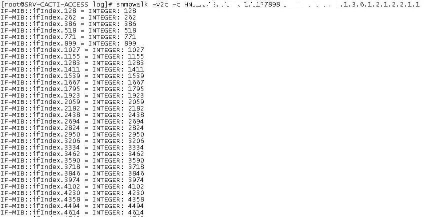 snmpwalk with the same oid use in the interface.xml