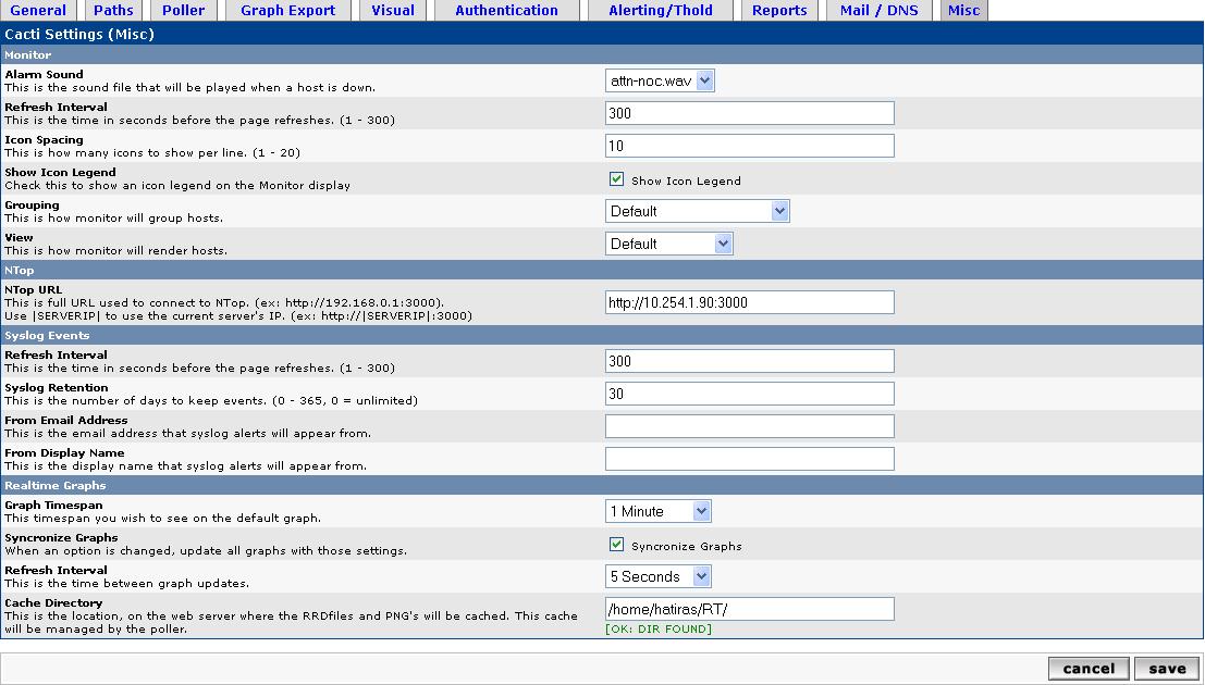 Settings Misc dont appear routerconfigs opt...