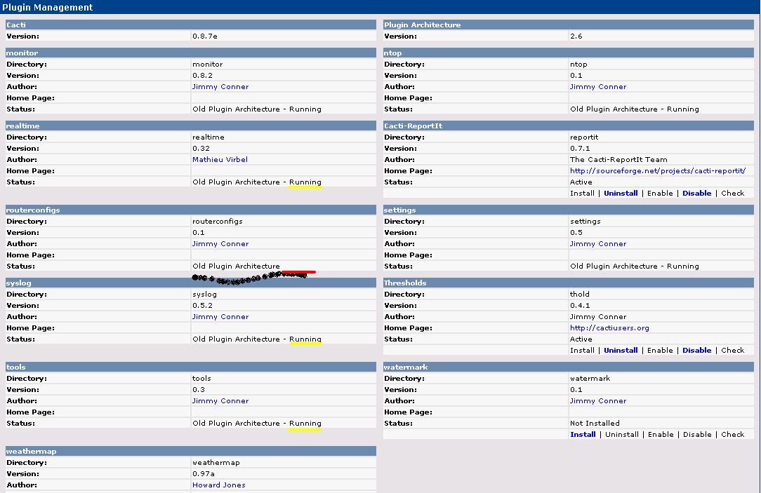 Plugin Management problem routerconfigs dont running