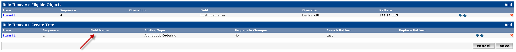 After saving, the &amp;quot;field name&amp;quot; has no value. In the database the field has an empty value