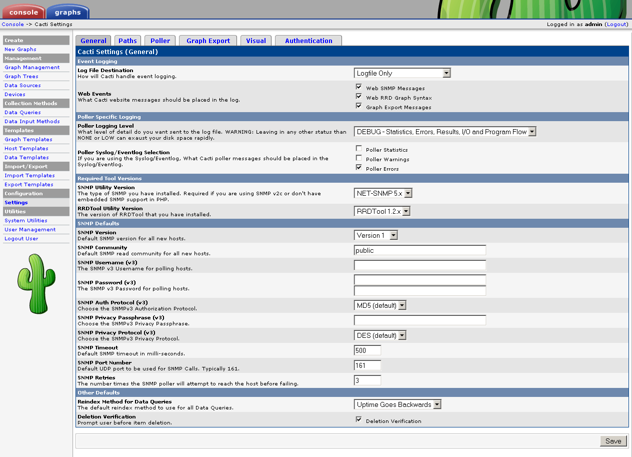 Console -- Cacti Settings_1281487211436.png