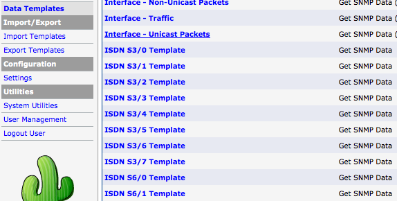 List of Data Templates