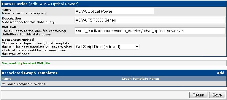 Cacti Data Query