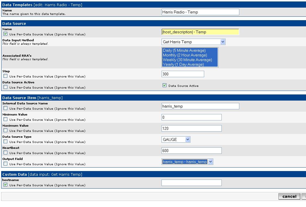 Data Template