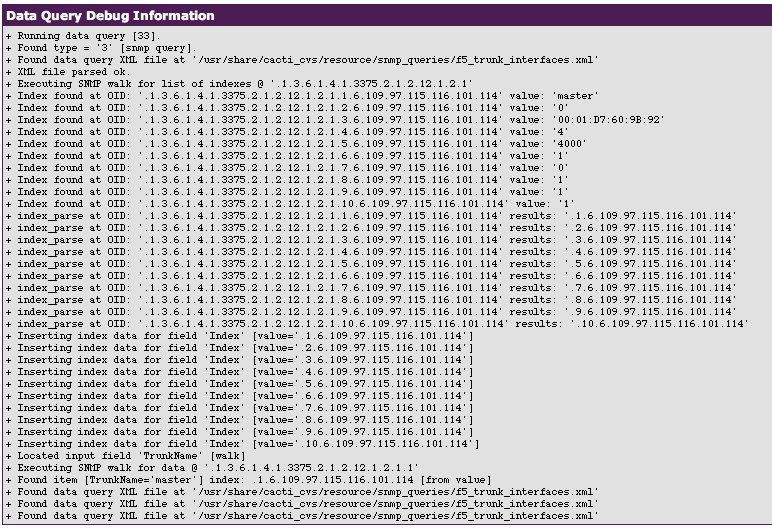 Picture that shows the new verbose query output.