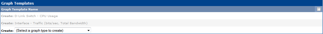 Console/Devices/Host/Create graphs for this host