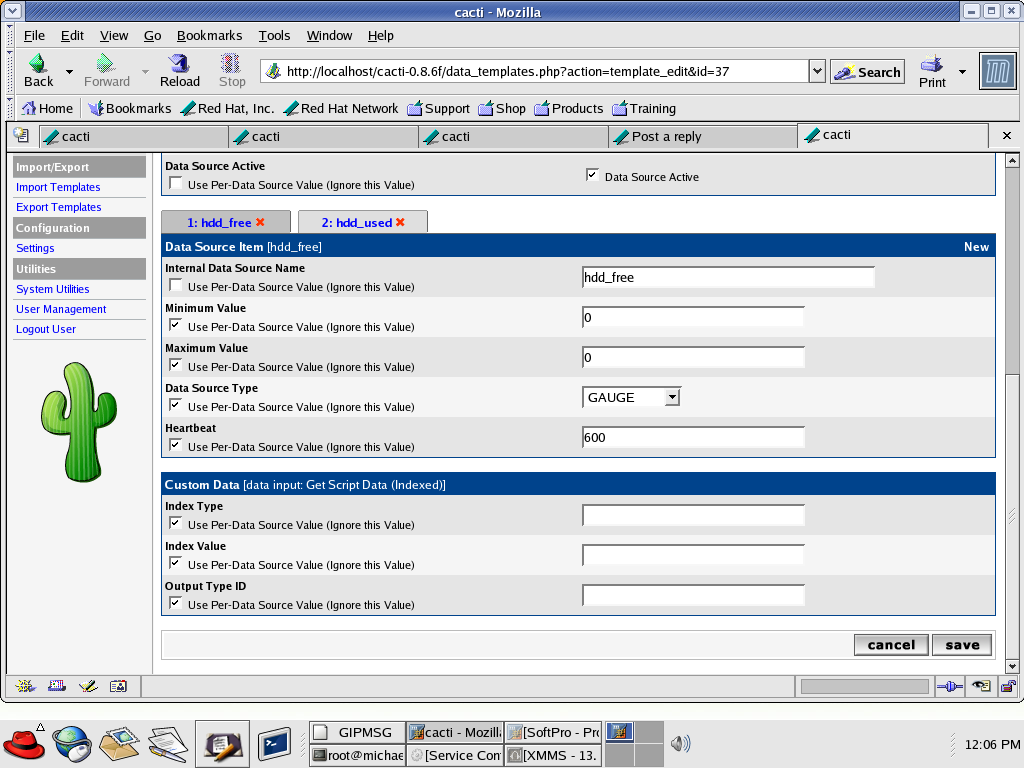 data template checkboxes