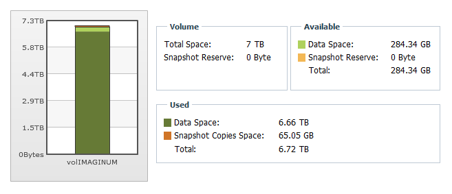 NetApp volume settings