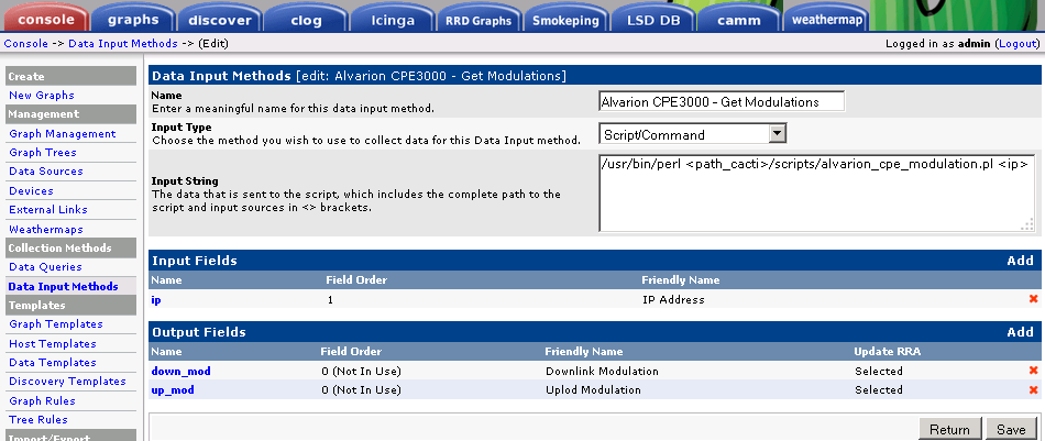 Data input