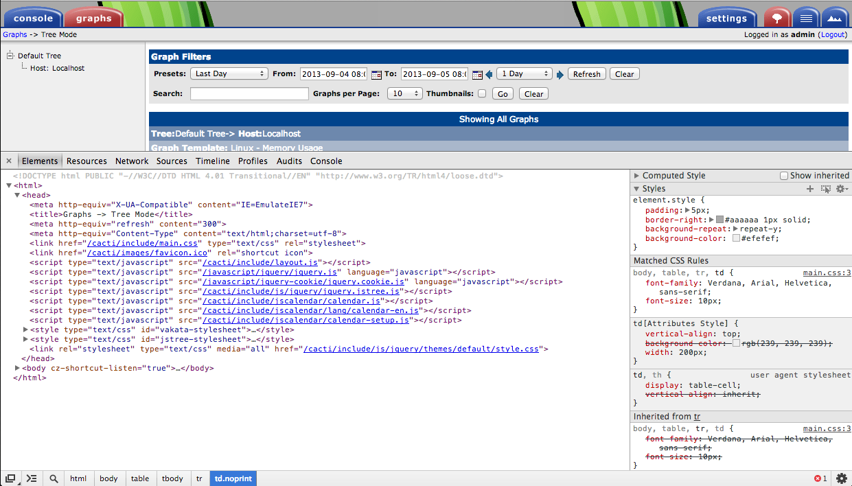 3. Scripts loaded. superlinks jquery not there.