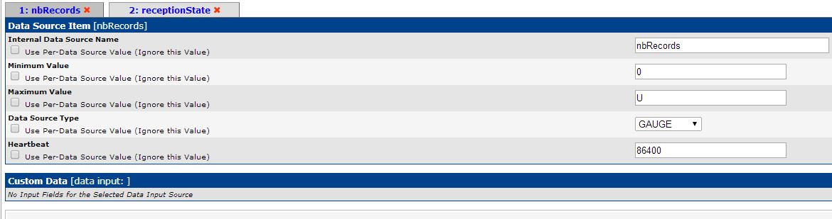 Data Template screen shot 1