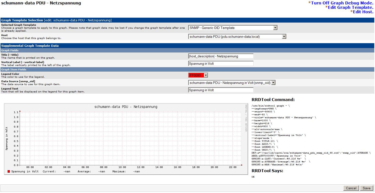 The Graph config