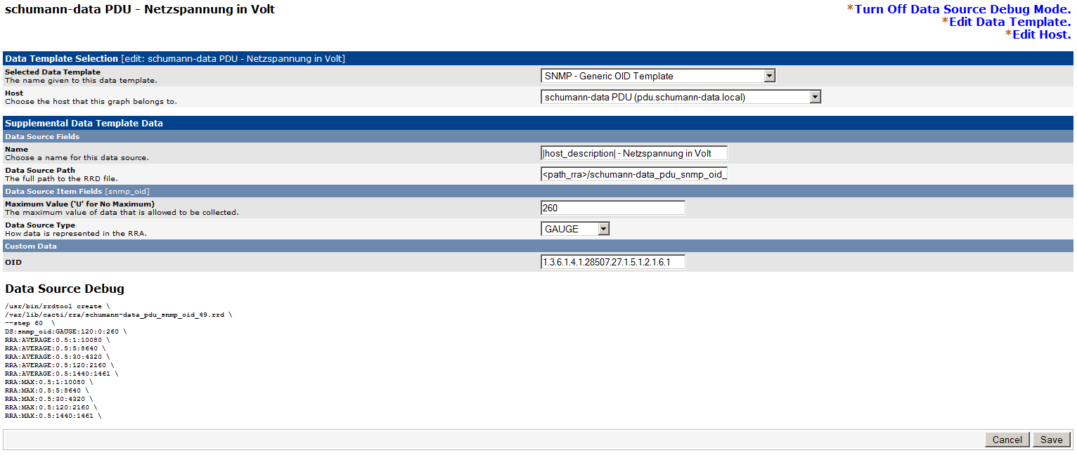 The DataSource config