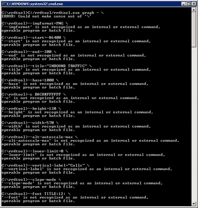 Error when add graph manual by command line