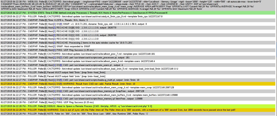 Finally,one of the repeating parts of the logfile. As I said,this part is present multiple times.