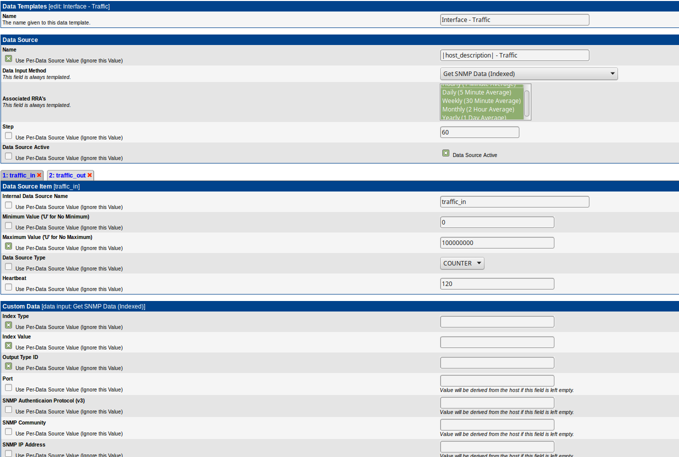 Data Template