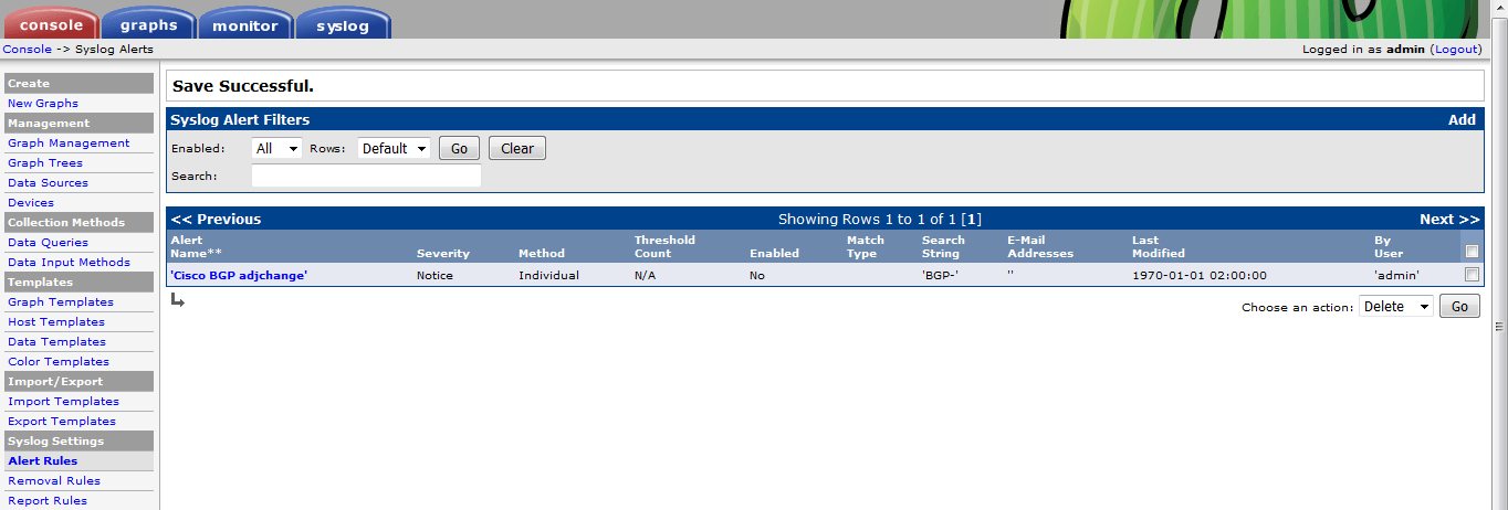 different_database_as_cacti