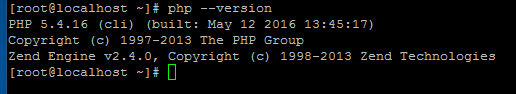 php version