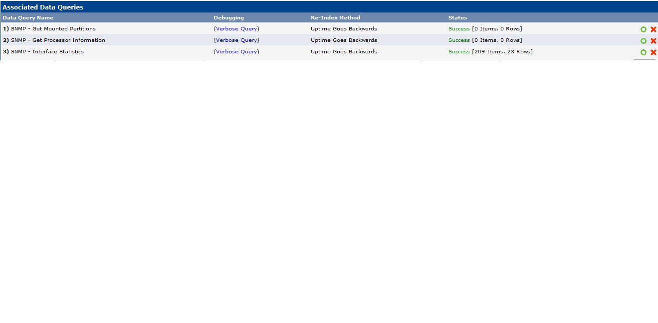 Physical Server Data queries with only Interfaces being returned