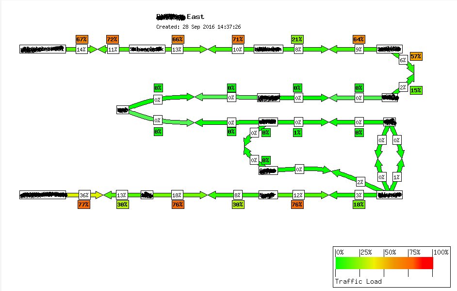 Map with Peak of the last 24h