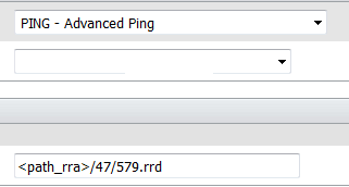 The advanced Ping template RRD used for avg latency in weathermap