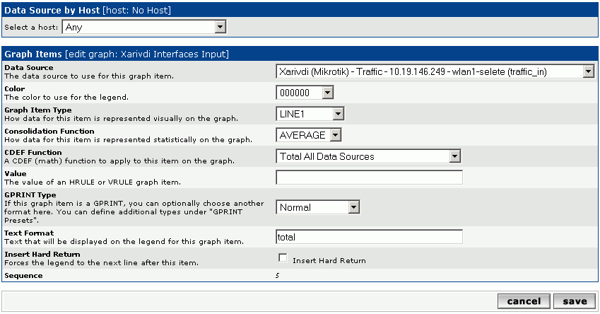 Configuration for total