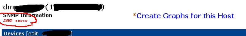 Red SNMP Error