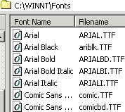 My 'Fonts' Path