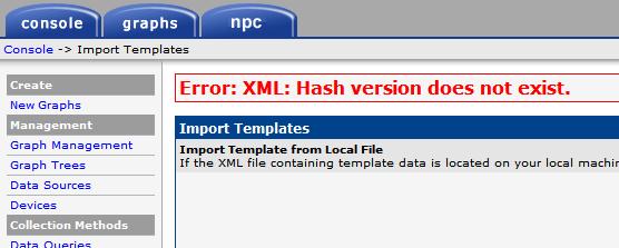 XML Hasherror