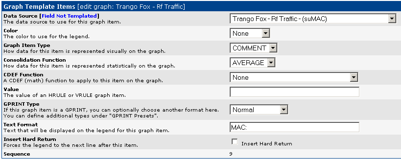 my suMAC template item details