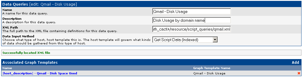 Data Queries screen