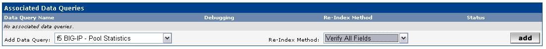 1 - I start my associating the data query with the device.  I'm using the &amp;quot;Verify All Fields&amp;quot; Re-Index method to ensure that if OIDs change as we modify our pools that Cacti catches that.