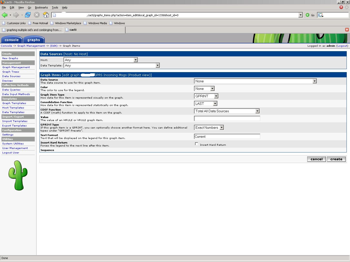 Cacti total that causes segfault