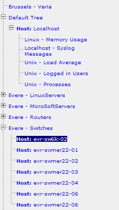 One closeup of the menu. You can see that the localhost has an + in front of it, and the others not.