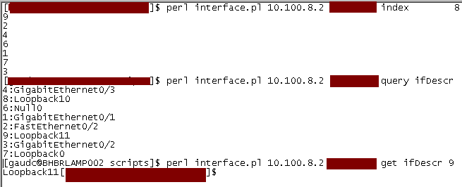 What the perl script gives