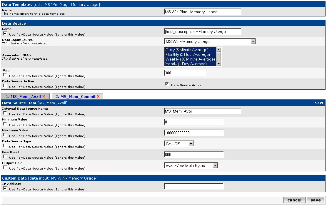 Data Source Template