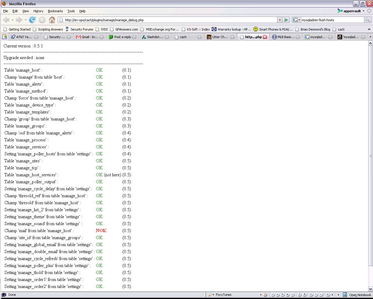 This is the only issue in the Manage table left.